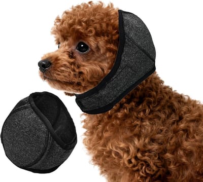 Verstelbare Oorkappen voor Honden - Geluidsreductie, Stressbescherming en Comfortabel Hoofdband voor Verzorging, Douchen, Vuurwerk en Onweer (S)