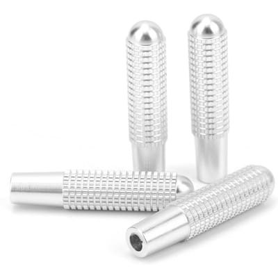 4 STUKS Autodeurslotpen Aluminiumlegering Zilver Vervanging voor Mercedes-Benz Nieuwe C E-Klasse white