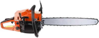 Elektrische Kettingzaag - Benzine Zaag - Snoeien en Vellen - Dubbele Kettingen - 45 cm - Oranje Rood