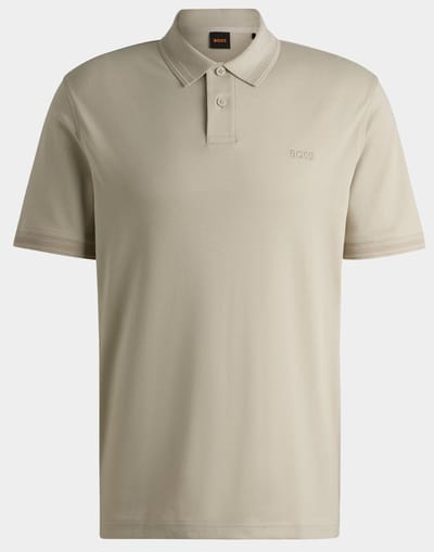 BOSS ORANGE Pe_interlock Polo's & T-shirts Heren - Polo shirt - Beige - Maat XL