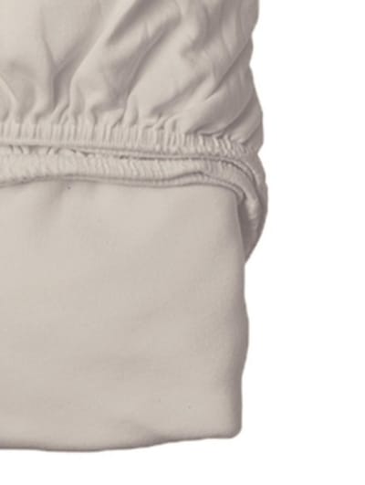 Flanel hoeslaken - 90 x 200 - kleur cappuccino  -met hoge hoek