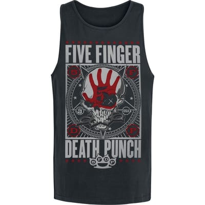 Five Finger Death Punch Tanktop - Punchagram - S tot M - voor Mannen - zwart
