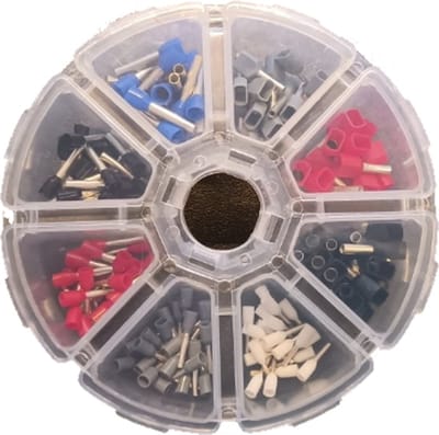 Klauke adereindhuls box - 150 delig - 8 soorten - Handige box - adereindhulzen -