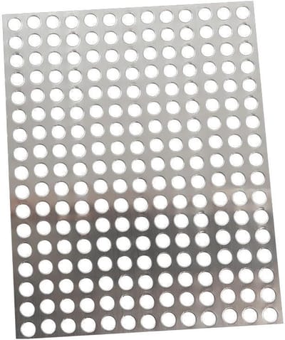 Geperforeerd Bladmetaal - Roestvrij Staal - Veiligheid Afscherming - Duurzaam 304 Materiaal - Diverse Maten - Zilver