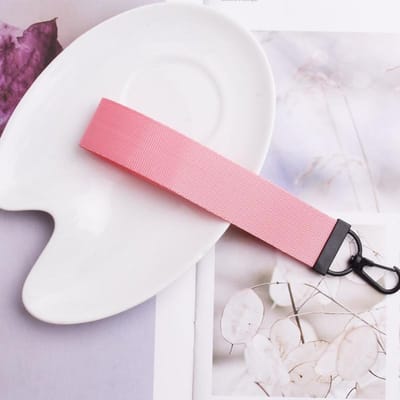 Stevige Telefoonkoordjes Snoepkleur Lint Touw Sleutelhanger voor Vrouwen Tas Autosleutelhanger Bedels Kort Lang Nekkoord Lanyard voor Sleutels roze