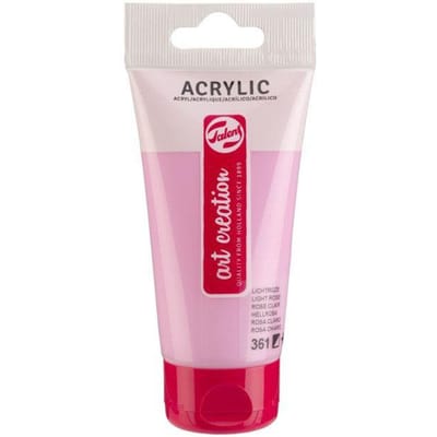 Tube de peinture acrylique Art Creation Talens 75ml rose clair rose