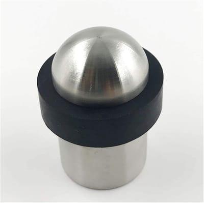 Deurstop RVS - Woonaccessoire - Bescherming Deuren - Roestvrij staal constructie - 500 Gram - Zilver