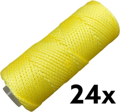Metselkoord - Fluor Geel - 1,1mm x 50mtr - Doos 24 stuks