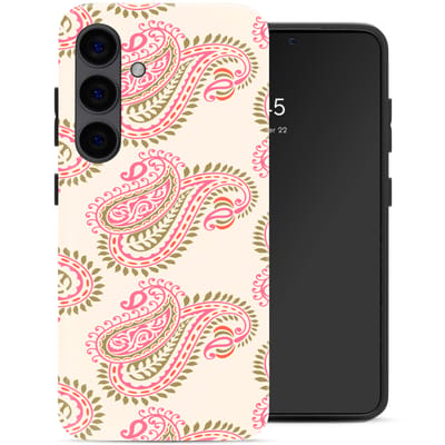 Selencia Hoesje - Geschikt voor Samsung Galaxy S24 - Backcover - Paisley Blush