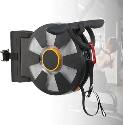Vliegwiel Trainer - Fitness Station - Full Body Workout - Stevige Stalen Constructie - 329 mm Lengte - Zwart
