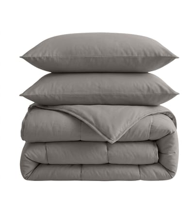 Sleeptime 2 in 1 Dekbed - Dekbed zonder Overtrek Inclusief Kussenslopen - 240x200 - Kaki