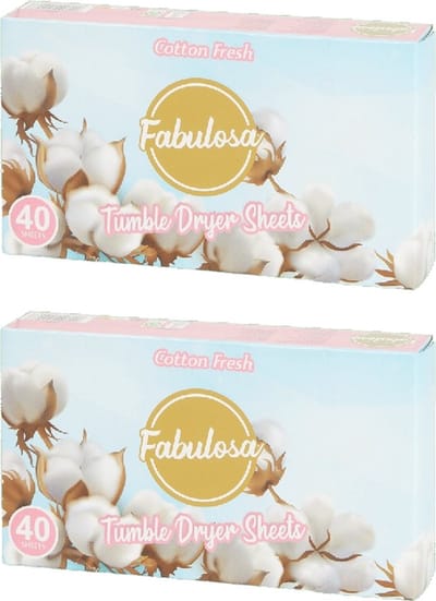 Droogtrommeldoekjes ELITE - Cotton Fresh - Set van 80 - 2 Doosjes - Geurdoekjes voor de droger - Scented Tumble Dryer Wipes