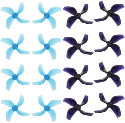 Allecto - 4-bladige propellers - Drone accessoires - Verbeterde prestaties - Blauw en zwart - Compatibel met Beta85X - Perfect voor 2-3 inch drones