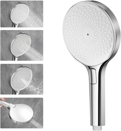 DERW Max Douchekop 210 Handdouche - Ø 14 cm - 4 straalsoorten - Chroom