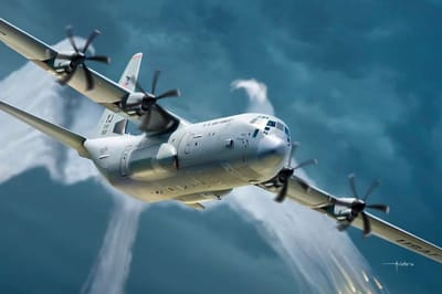 Academy Modelbouwpakket Militaire voertuigen - 12631 Lockheed C-130J-30 Super Hercules Plastic - 1:144 - Modelbouw
