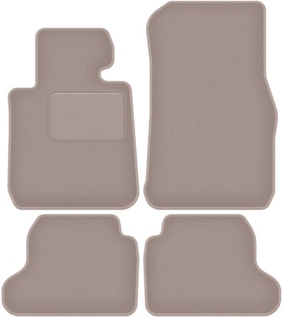 Beige velours vloermatten voor: BMW 2 F22 Coupé (2014-2022)