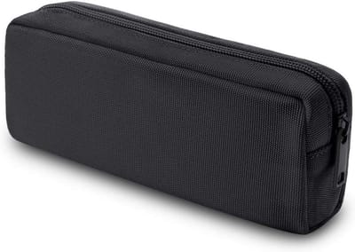 Pennenetui, Dobmit Grote Capaciteit Potlood Pouch Make-up Tas voor Meisjes en Jongens Duurzame Kantoorbenodigdheden Organizer - Zwart