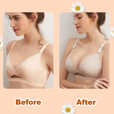 Dailygoods- Sujetador Push Up - 4 Paar Relleno - Almohadillas voor Sujetador - Extraïeerbare Rellenos - Foam voor Triangular Brasier - Beige Kleur - Bh-inzetstukken