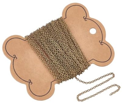 Metalen Kettingen – 5 Yards Soda Chain in Antiek Brons voor Sieraden en DIY Projecten