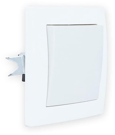 Lichtschakelaar inbouw - Wandschakelaar tuimelschakelaar - Licht bedienen - VDE-certificering - 1-voudig - Wit