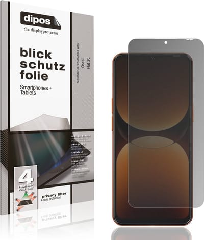 dipos – Matte Privacy Screenprotector geschikt voor Oscal Flat 3C | Anti-Spy Beschermfolie