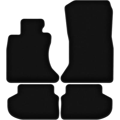 BASIC zwarte veloursmatten voor: BMW 5 F10 FL xDrive sedan (2013-2017)
