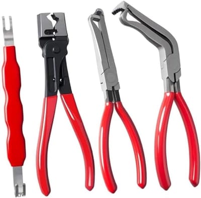 Disconnect Tangen - Connector Scheider - Elektrische Connectoren Losmaken - Krappe Ruimtes Geschikt - 4 Stuks - Rood