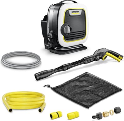 Kärcher K Mini Hogedrukreiniger - Incl. slangset - 110 bar - 360 l/u - 20 m2/u - PremiumFlex slang - Geschikt voor oa. fietsen - tuingereedschap - tuinset - kleine terrassen - en balkon