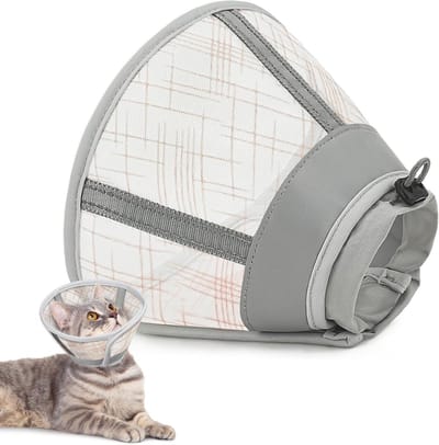 Zachte en ademende kattenhalsband voor herstel na operatie, verstelbaar en comfortabel voor kittens en volwassen katten