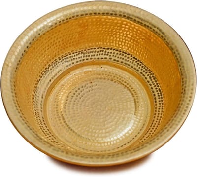Koperen Kom - Voetbad Kom Vuurkom - Buiten Verwarmen - Hand-gehamerd - 38 cm (6L) - Koper