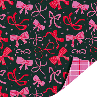 Cadeaupapier 70x200 cm - Colorful Christmas - Christmas bows