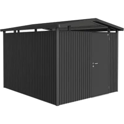 Biohort Metalen Tuinhuis Panorama - Donkergrijs Metallic - 273x318cm