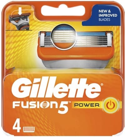 Gillette Fusion 5 Power Navulmesjes Voor Mannen 4 stuks