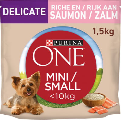 Purina One Delicate Mini Small - hondenvoer - Zalm - 1.5kg