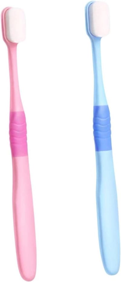 Zachte Tandenborstels - Mondverzorging Borstel - Dagelijkse Mondhygiëne - Ergonomisch Handvat - 2 stuks - Hemelsblauw Roze