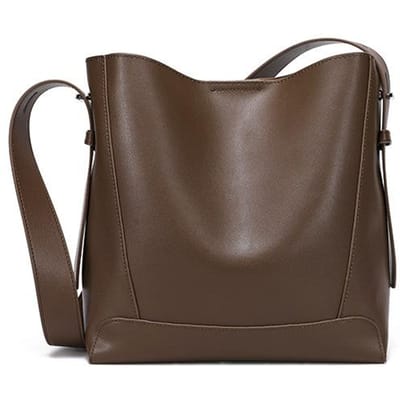 Schoudertas Herfst Dames Grote Capaciteit Veelzijdige Dames Tas Crossbody Tas High-end Echt Leer Dames Tas Emmer Tas gray