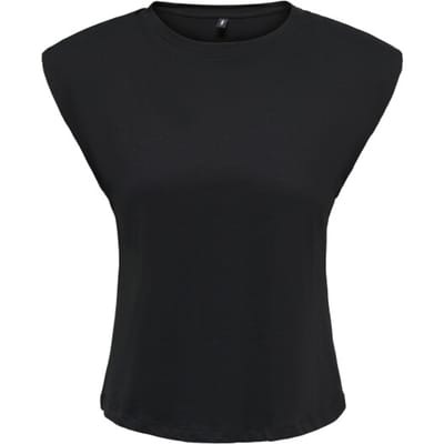 Only Esma mouwloze top met schoudervullingen