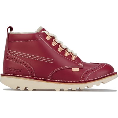 Kickers Kick Fur wandelschoenen voor meisjes, rood