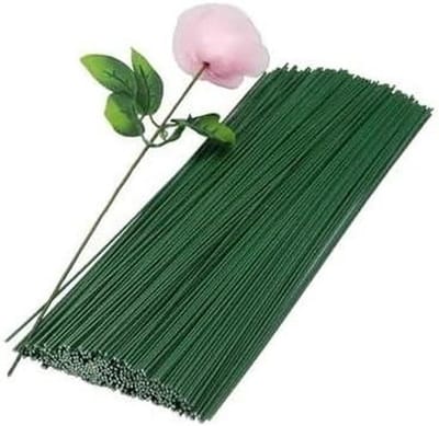 Bloemendraad Groen - Metaaldraad Knutselen - Bloemstukken Maken - Flexibel Buigbaar - 20cm 80 stuks - Groen