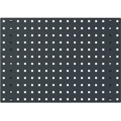 Bodempaneel Perfo 650, gatgrootte 9,2 x 9,2 mm, B 650 x D 13 x H 457 mm, plaatstaal met poedercoating, antracietgrijs RAL 7016