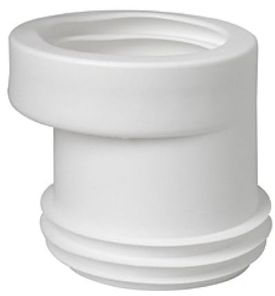 Wisa kunststof potmanchet excentrisch 100 110mm sprong 20mm wit