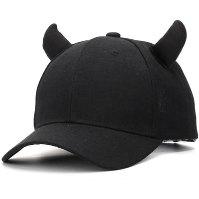 Casquette de Baseball Noire Décontractée Visière Corne de Bœuf Casquettes de Baseball Protection Solaire Réglable Sport Casquette Trucker Pour Homme Femme