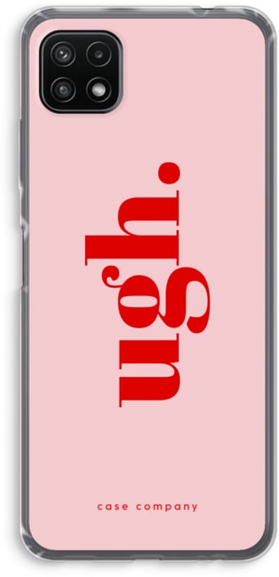Case Company® - Hoesje geschikt voor Samsung Galaxy A22 5G hoesje - Ugh - Soft Cover Telefoonhoesje - Bescherming aan alle Kanten en Schermrand