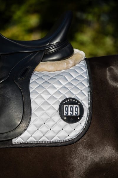 Horsegear Nummerhouder Horsegear Hgrond Strass Zwart-zilver