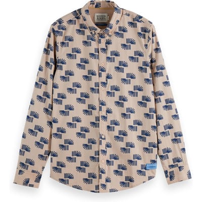 Scotch & Soda Slim-fit Micro All-over Printed Shirt Art Dept Rays Ditsy Pl Taglia: XXL | Camicie Casual Outlet | Uomo