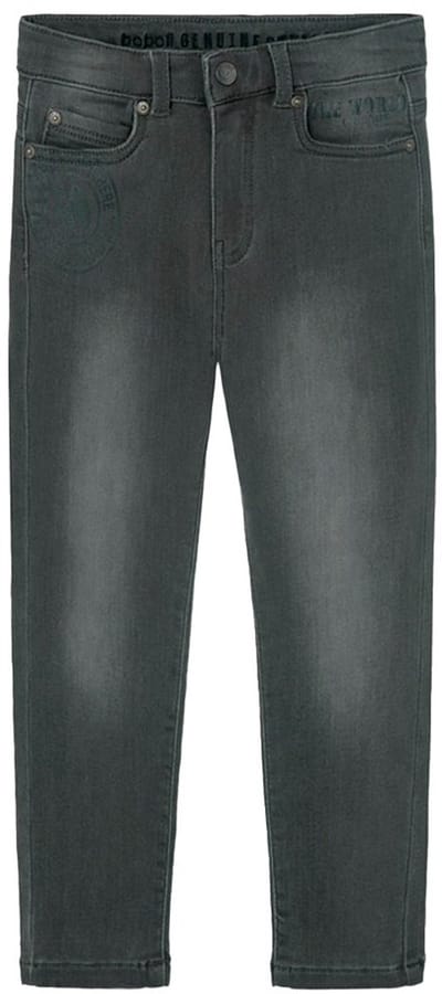 Boboli Denim Knit Broek Grijs 4 Years Meisje