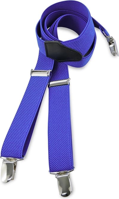 We Love Ties - Bretels - Kinderbretels uni kobaltblauw - kobaltblauw