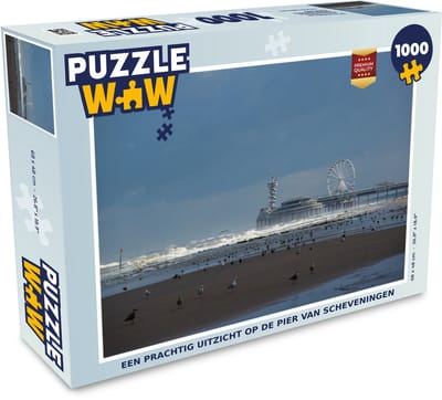 Puzzel Een prachtig uitzicht op de pier van Scheveningen - Legpuzzel - Puzzel 1000 stukjes volwassenen