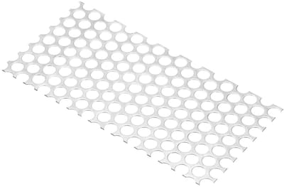 Geperforeerde Plaat - Roestvrij Staal - Ventilatie Filtratie - Corrosiebestendig Duurzaam - 200x100mm 10mm Gat - Zilverkleurig