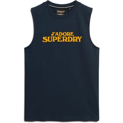 Superdry - Slimfit Sport Luxe Graphic tanktopje - Dames - Vesten